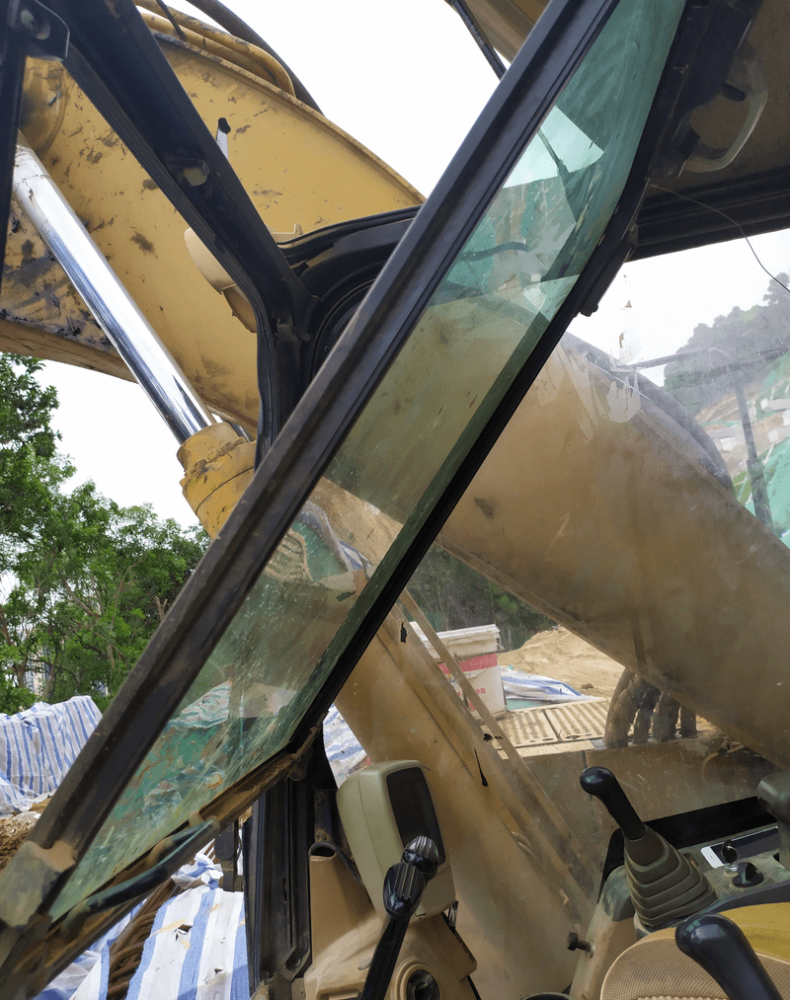 卡特320c前挡风玻璃怎么放下,救助,急